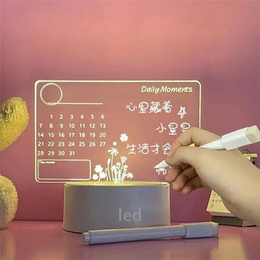 3d Acrylic Writing Board with Pen and Light smartgoo